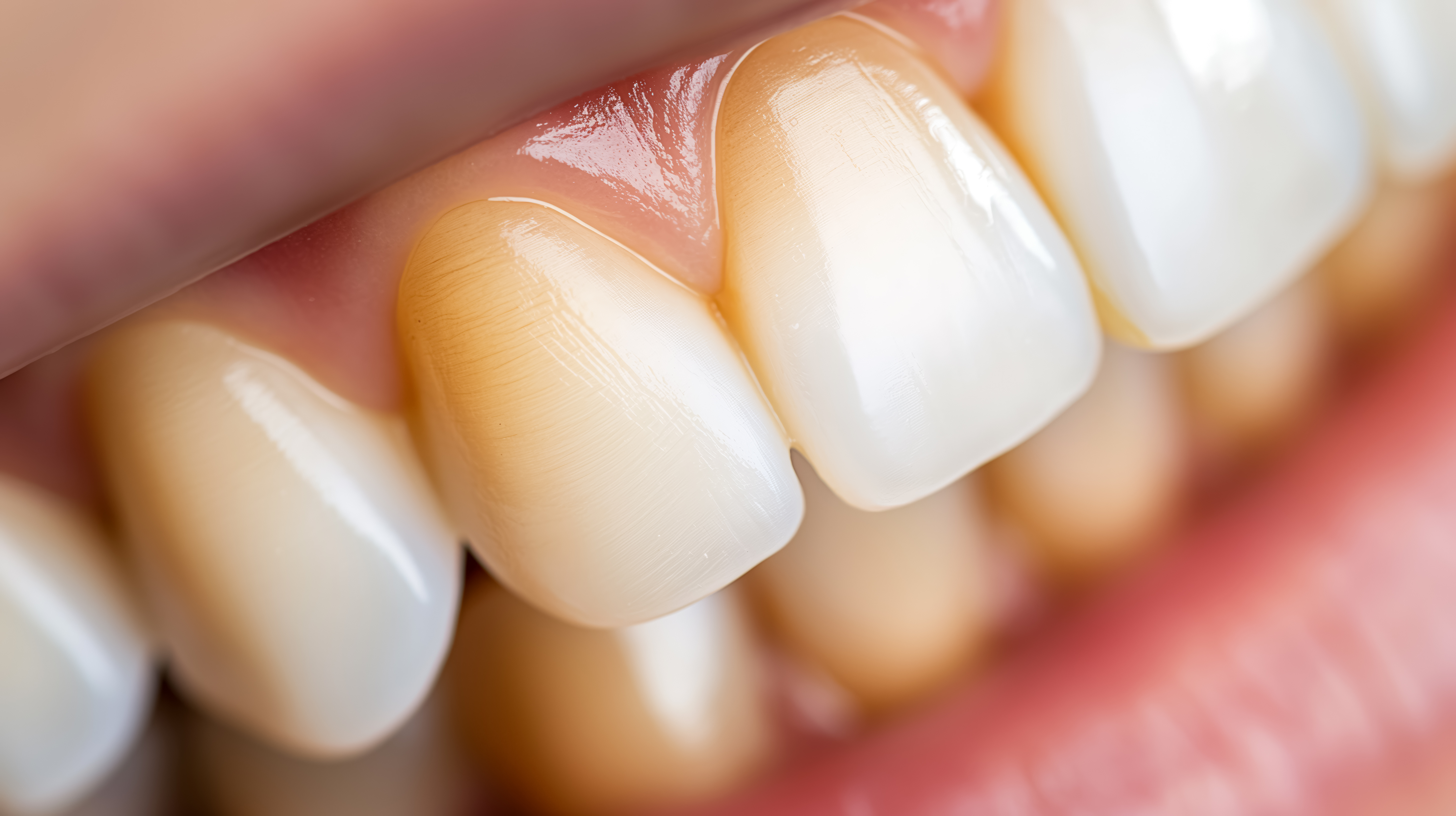  How do veneers become discoloured?